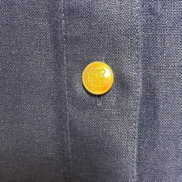 NWT J.CREW $168 Gamine shirtdress in linen, Dark Evening-Navy -Sz 00 - Picture 7 of 11